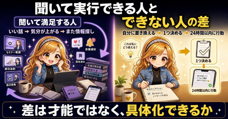 ふわふわスピリチュアルと、本当に現実創造できるスピリチュアルの違いってなんだ？