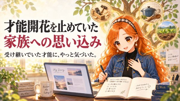 親への恨みが、自分の才能まで見えなくしていた