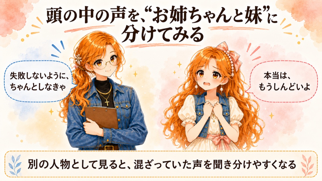 思考を“お姉ちゃん”と“妹”に分ける