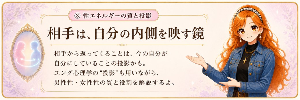投影と性エネルギーの質
