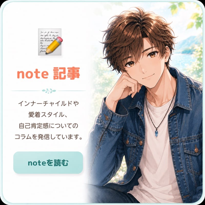 note記事 インナーチャイルドや愛着スタイル、自己肯定感についてのコラムを発信しています