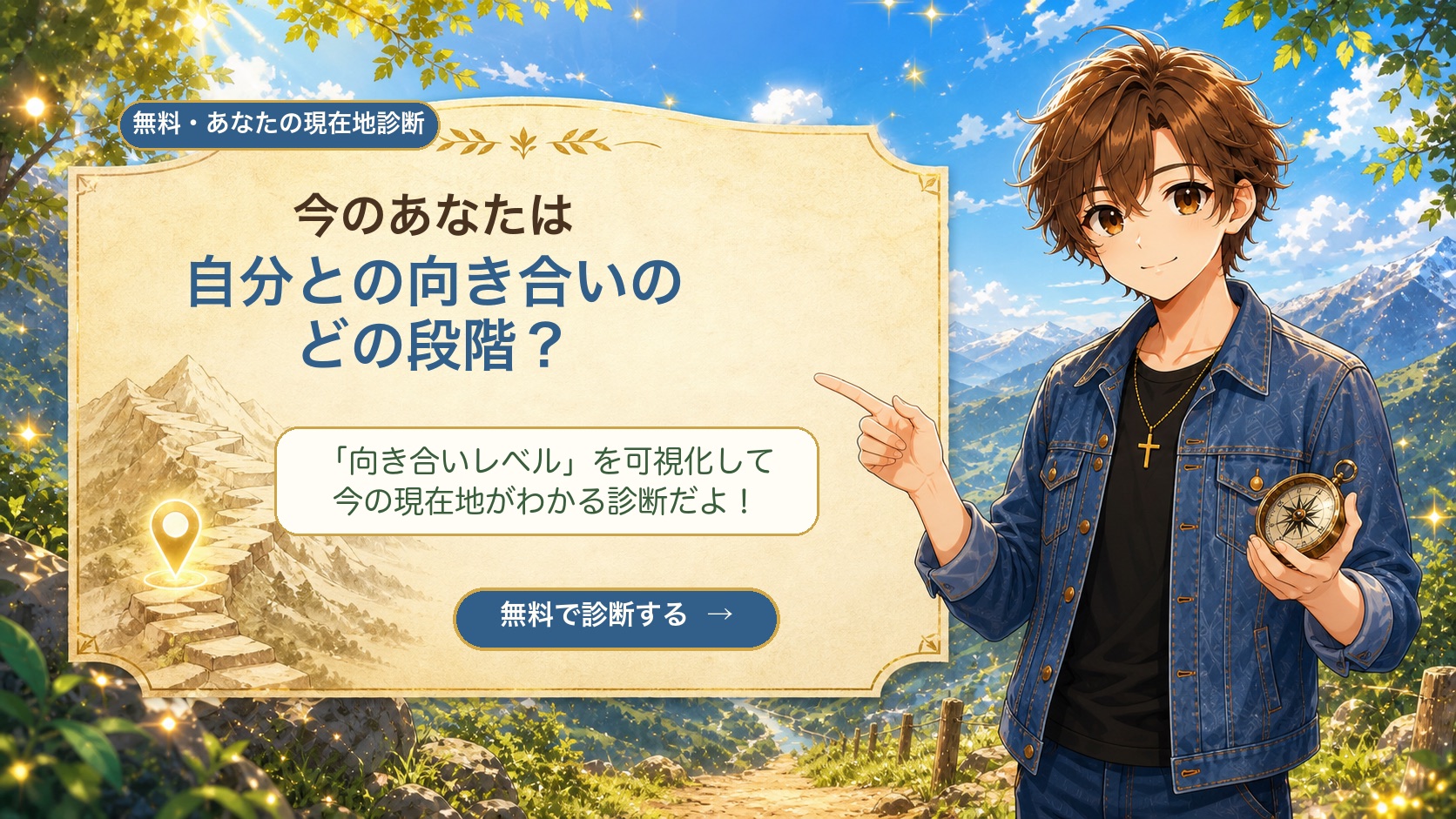 現在地診断 今のあなたは自分との向き合いのどの段階？