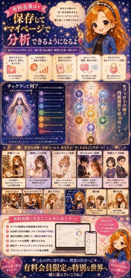 プレミアム特典：チャクラとセフィロト、診断ツール