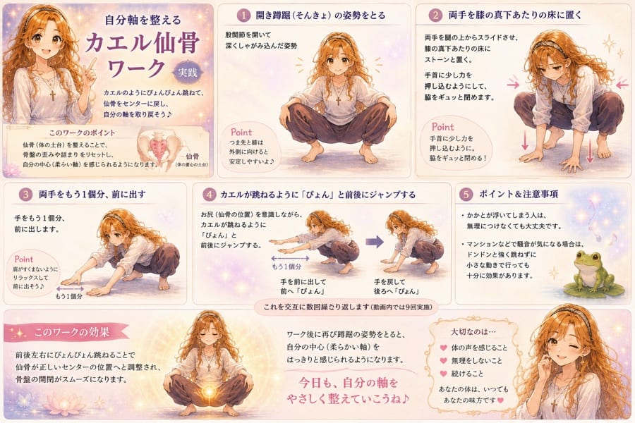 カエル仙骨ワーク 自分軸を整える