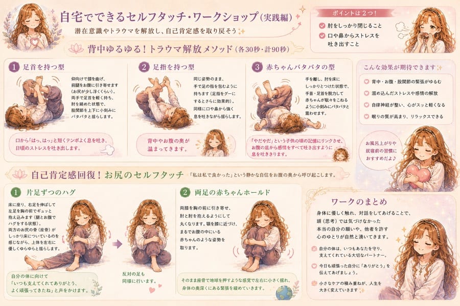 自宅でできるセルフタッチ・ワークショップ トラウマ解放と自己肯定感回復
