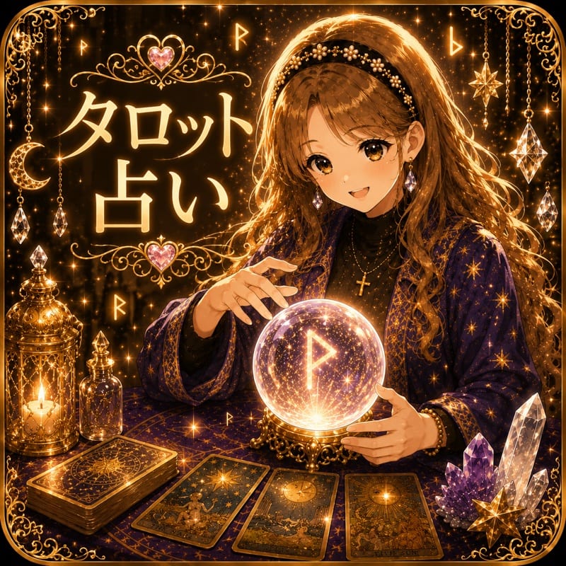 タロット占い 愛ちゃんと純くんがカードを読み解いてくれるよ
